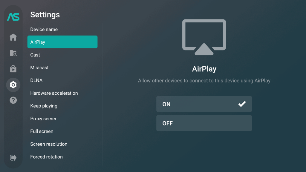 Turn on AirPlay on Firestick