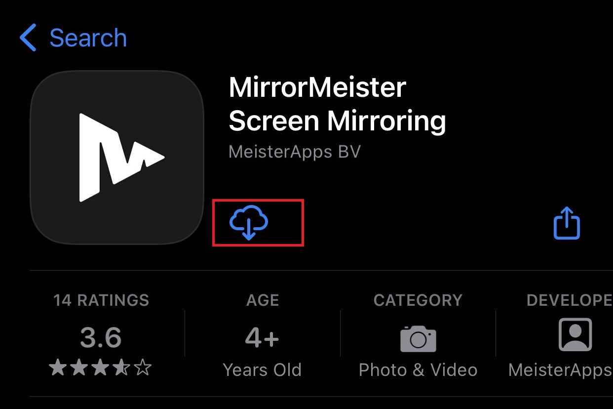 Download MirrorMeister app from App Store