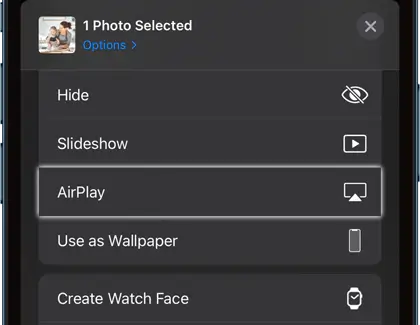 AirPlay option