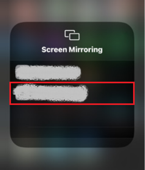 Select your Google TV to carry out AirPlay
