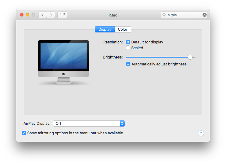 Turn off AirPlay on Mac