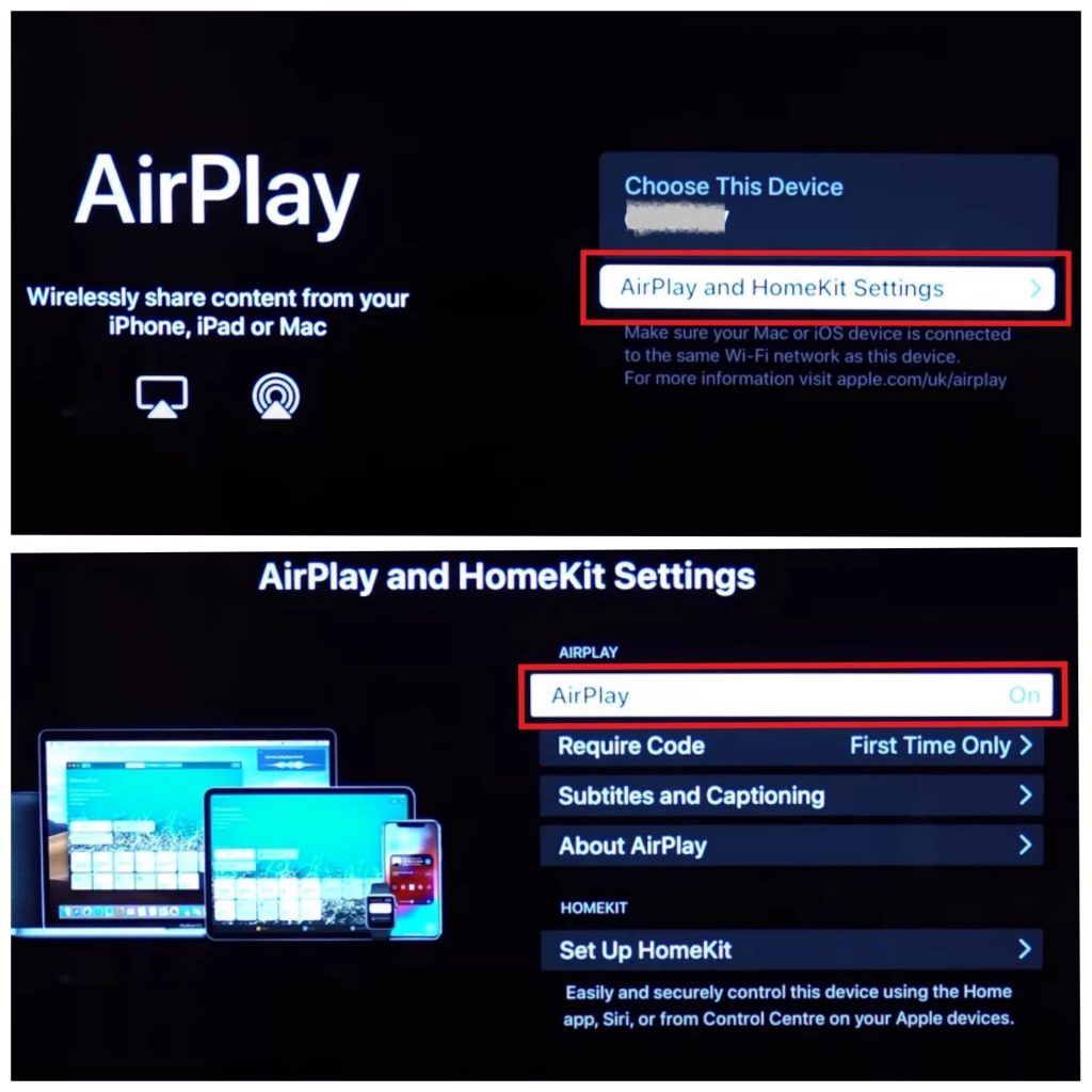 Turn on AirPlay to make working on your LG TV 