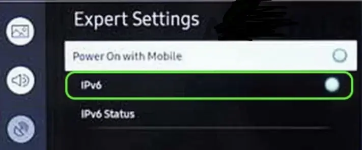 Disable IPv6 Workaround settings, if Airplay is not working on Samsung TV