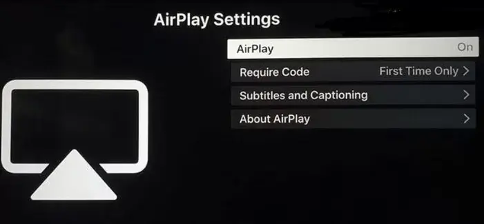 Re-enable AirPlay on Samsung TV