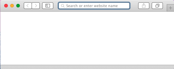 Address bar of Safari on Mac