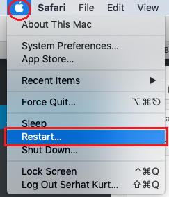 Restart Mac to resolve AirPlay icon missing issue