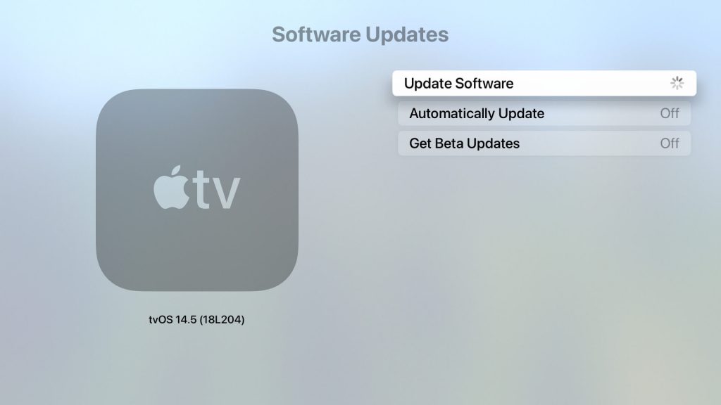 Update Apple TV