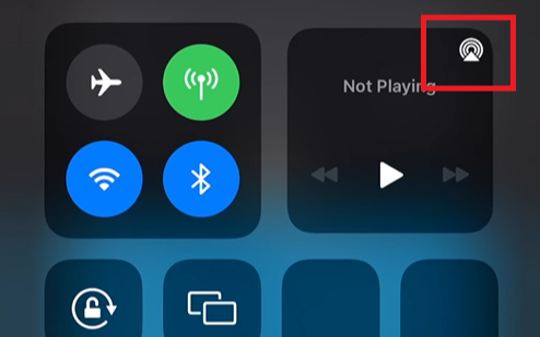 Tap AirPlay icon 