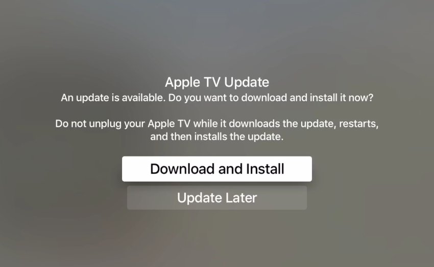 Update Apple TV to fix ESPN AirPlay Not Working