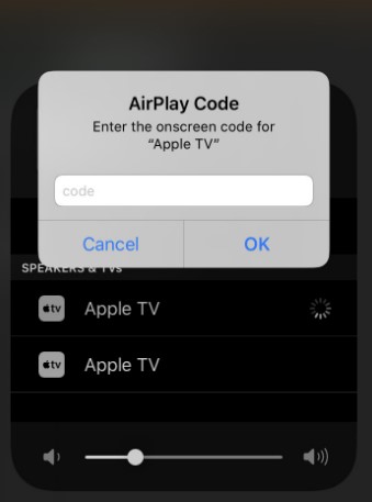 AirPlay code for streaming Funimation on Apple TV