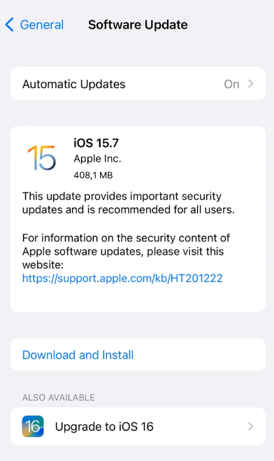 Update iOS