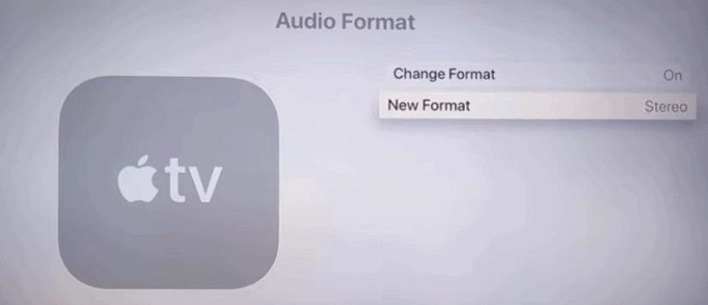 Audio Format Stereo on Apple TV