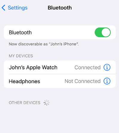 Turn on Bluetooth to Screen Mirror iPhone to iPad Without WIFI