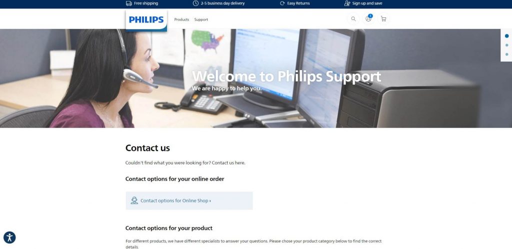 Contact Philips Customer Support