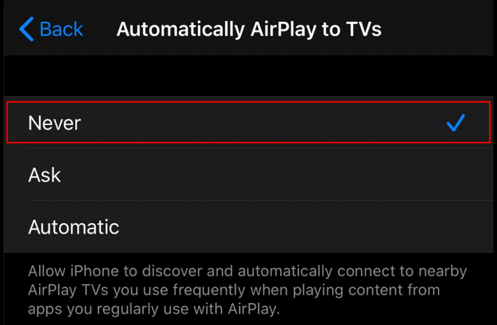 Remove AirPlay Device