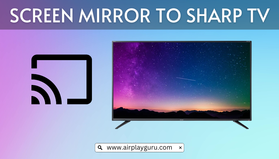 screen mirror iphone to sharp tv