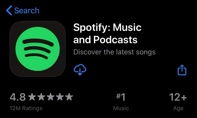 Reinstall Spotify on iOS