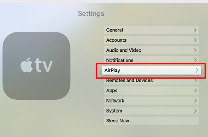 AirPlay Not Showing