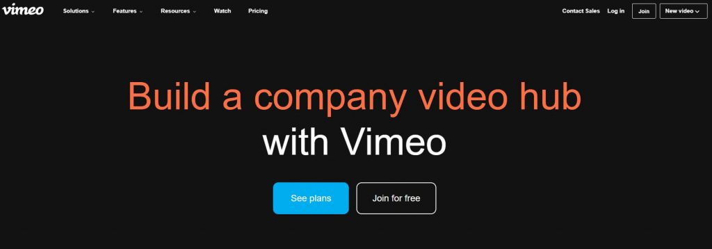 Visit Vimeo website on macOS