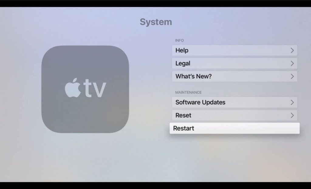 Click Restart to Improve AirPlay Quality