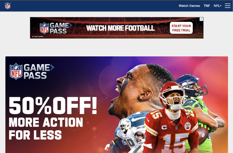 AirPlay NFL Website