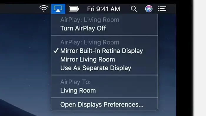 Enable AirPlay on Mac to AirPlay SBS On Demand