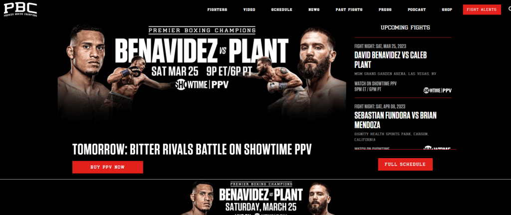 Go to Showtime's official website