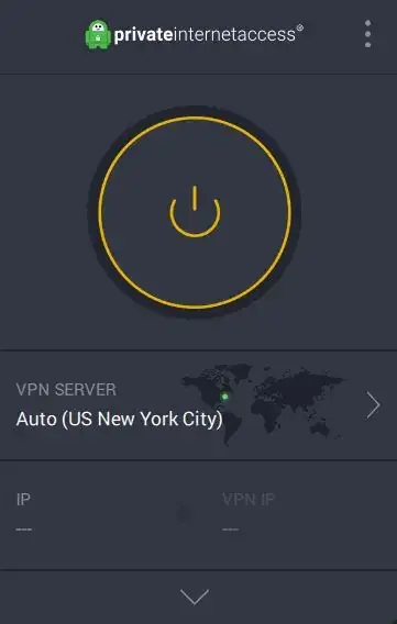 turn on the Private Internet Access VPN server.