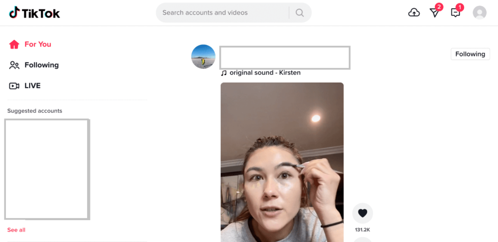 Visit TikTok website