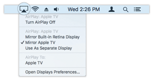 Hit AirPlay icon