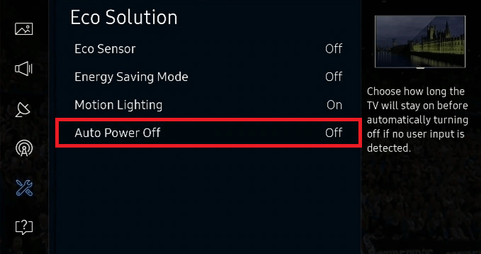 Auto Power Off - Samsung TV AirPlay not showing up