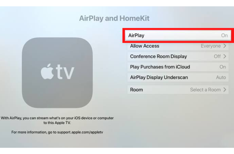 Turn On the AirPlay to resolve iPhone 13 Airplay Not Working issue