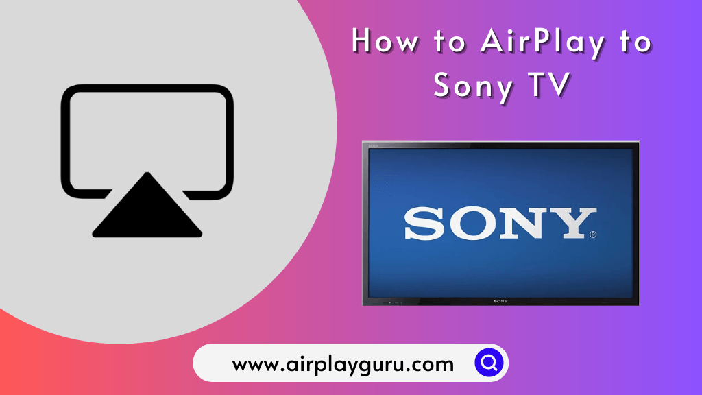 AirPlay to Sony TV -feature