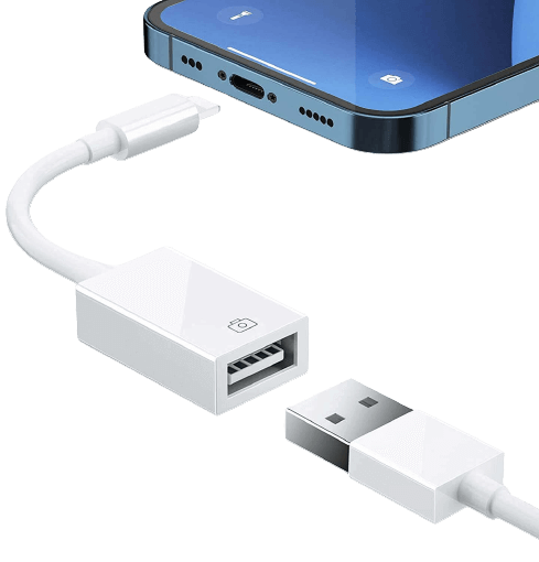 Plug one end of HDMI to the adapter