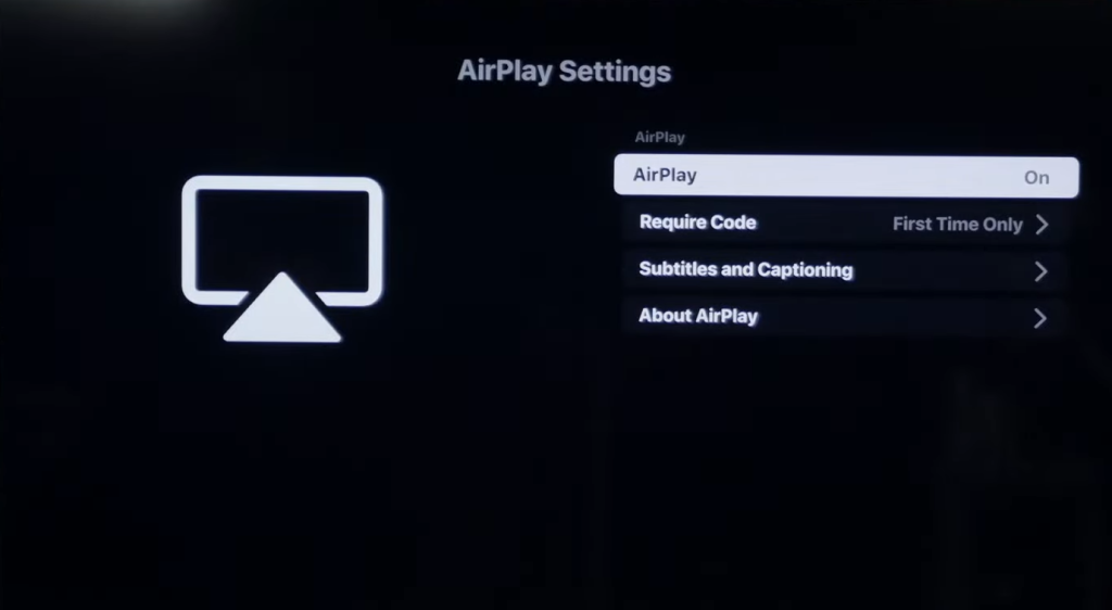 Turn on AirPlay on Android TV