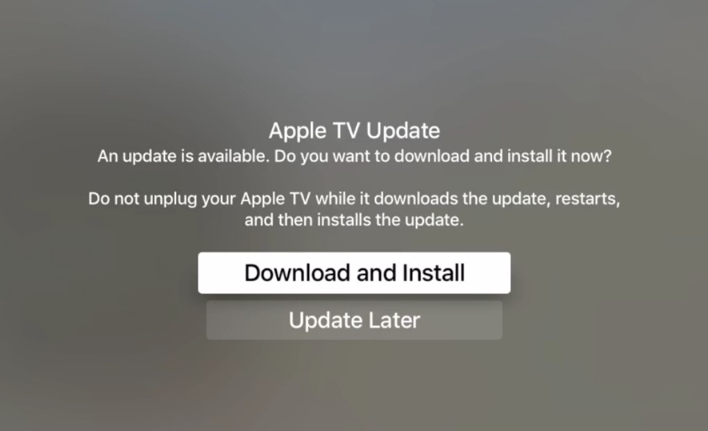 Update Apple TV to fix Zoom AirPlay not working