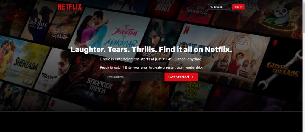 Sign in to Netflix
