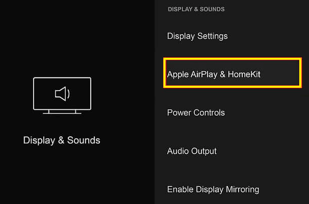 JVC TV Screen Mirroring - Click the Apple AirPlay and HomeKit