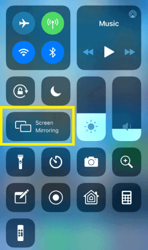 Hit the Screen Mirroring icon
