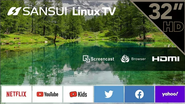 Open the Screen Cast app on Sanui Linux TV