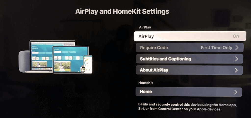 Turn On AirPlay to fix Screen Mirroring Not Working on Philips TV