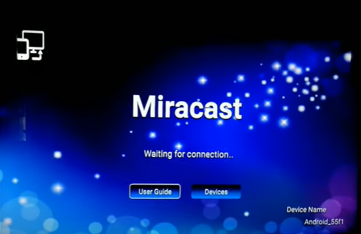 Screen Mirror to Android TV using Miracast