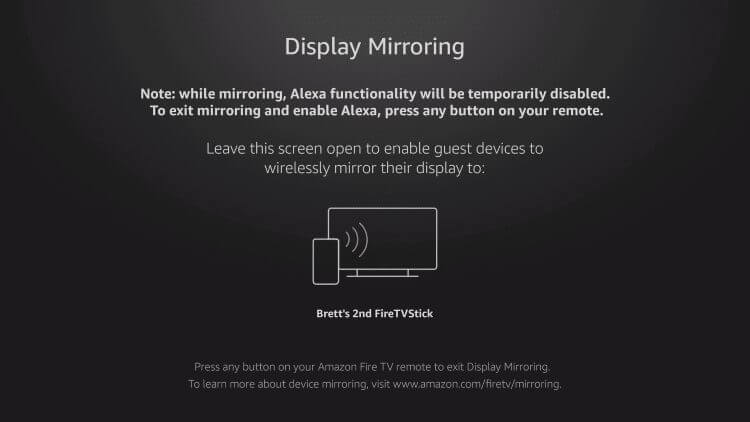 Enabling this will make your fire stick visible to other devices