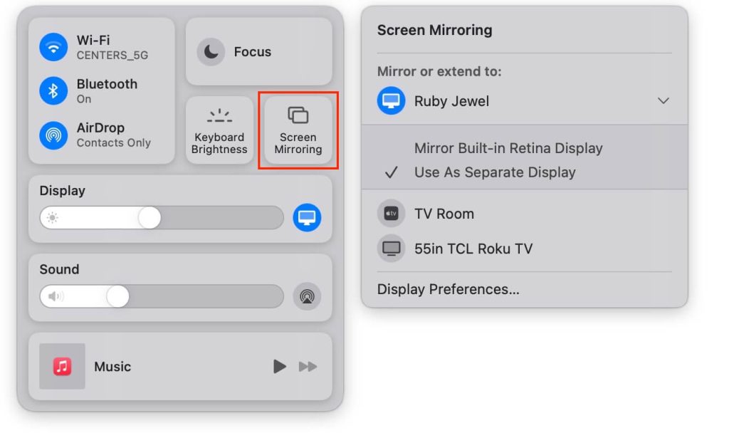 Screen Mirror from Mac to Roku