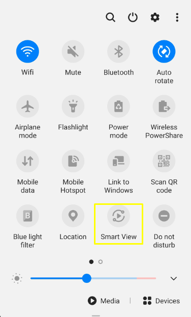 Select Smart View icon