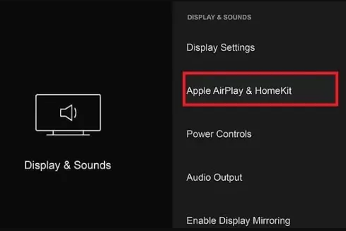 Select Apple and AirPlay HomeKit on Fire TV