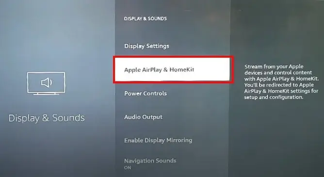 Select Apple AirPlay and HomeKit