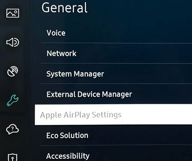 Select Apple AirPlay Settings